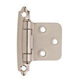 AMEROCK Self Closing Face Mount Variable Overlay Cabinet Hinge (pair) in Polished Chrome BPR342926