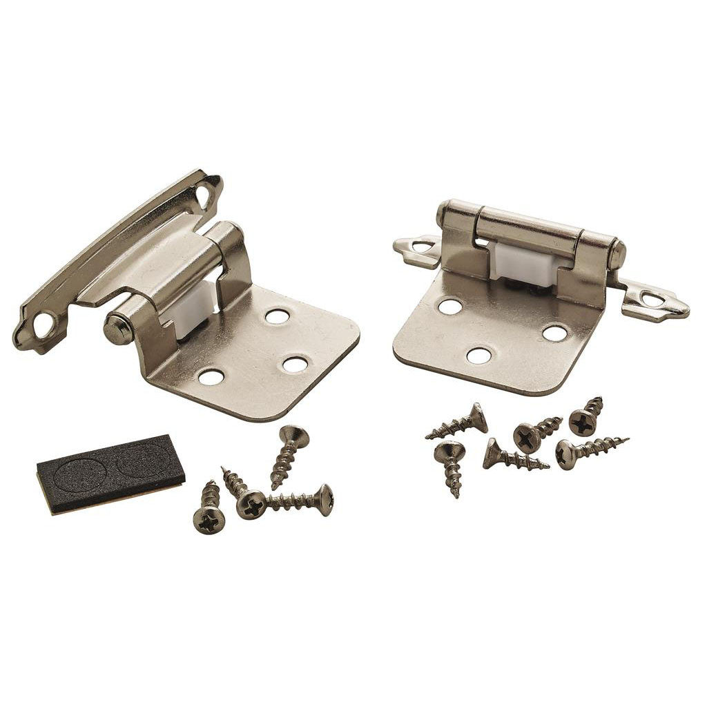 AMEROCK Self Closing Face Mount Variable Overlay Cabinet Hinge (pair) in Polished Chrome BPR342926 Pair