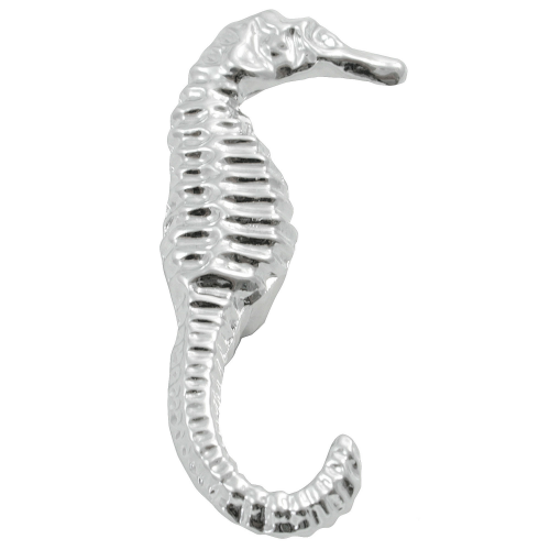 LAUREY Oceana 2-11/16" Right Facing Sea Horse Cabinet Knob - Polished Chrome 56126