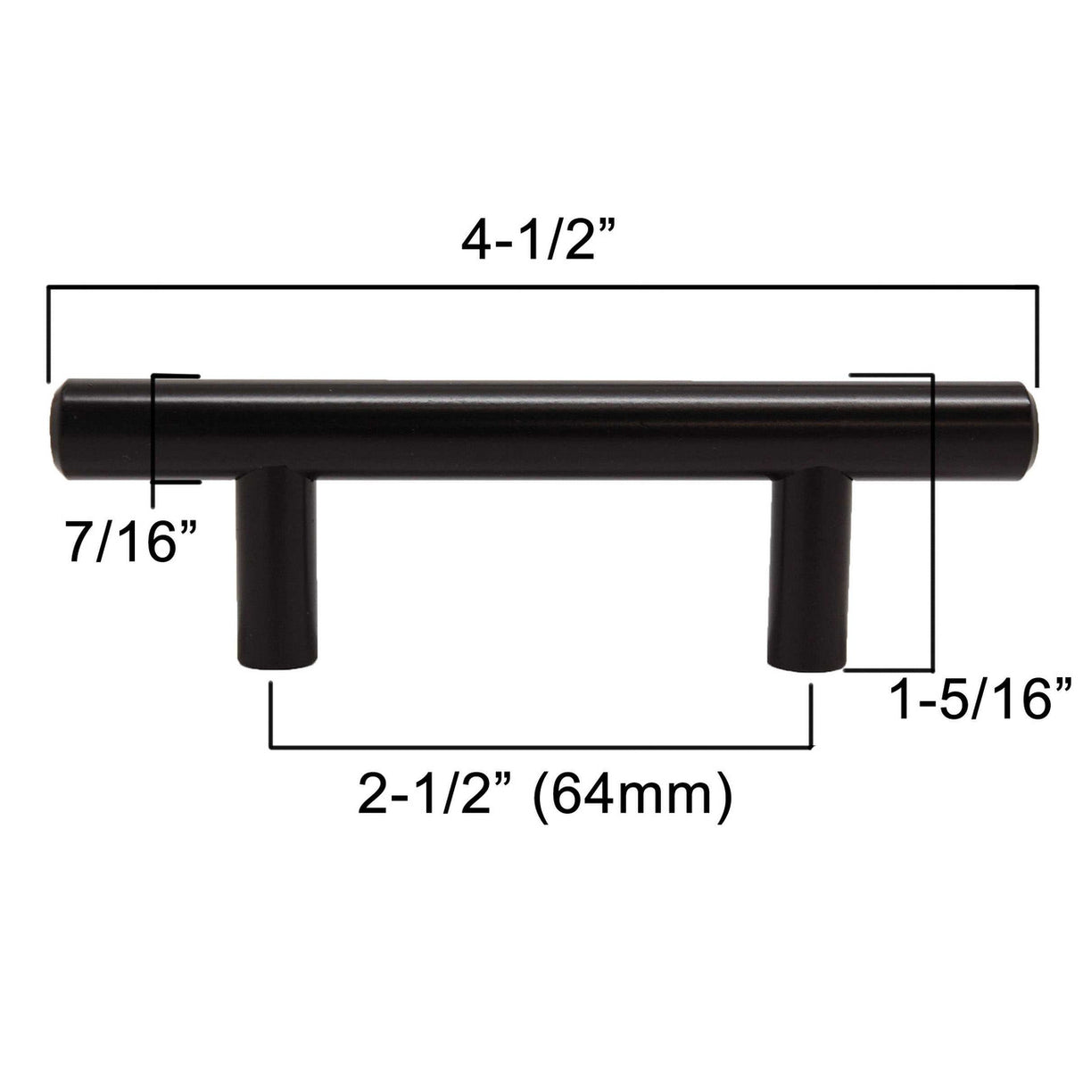LIBERTY 2-1/2" Center to Center Bar Cabinet Pull - Dark Bronze P01011-OB3-C