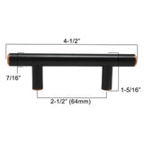 LIBERTY 2-1/2" Center to Center Bar Cabinet Pull - Oil Rubbed Bronze P01011-VBC-C