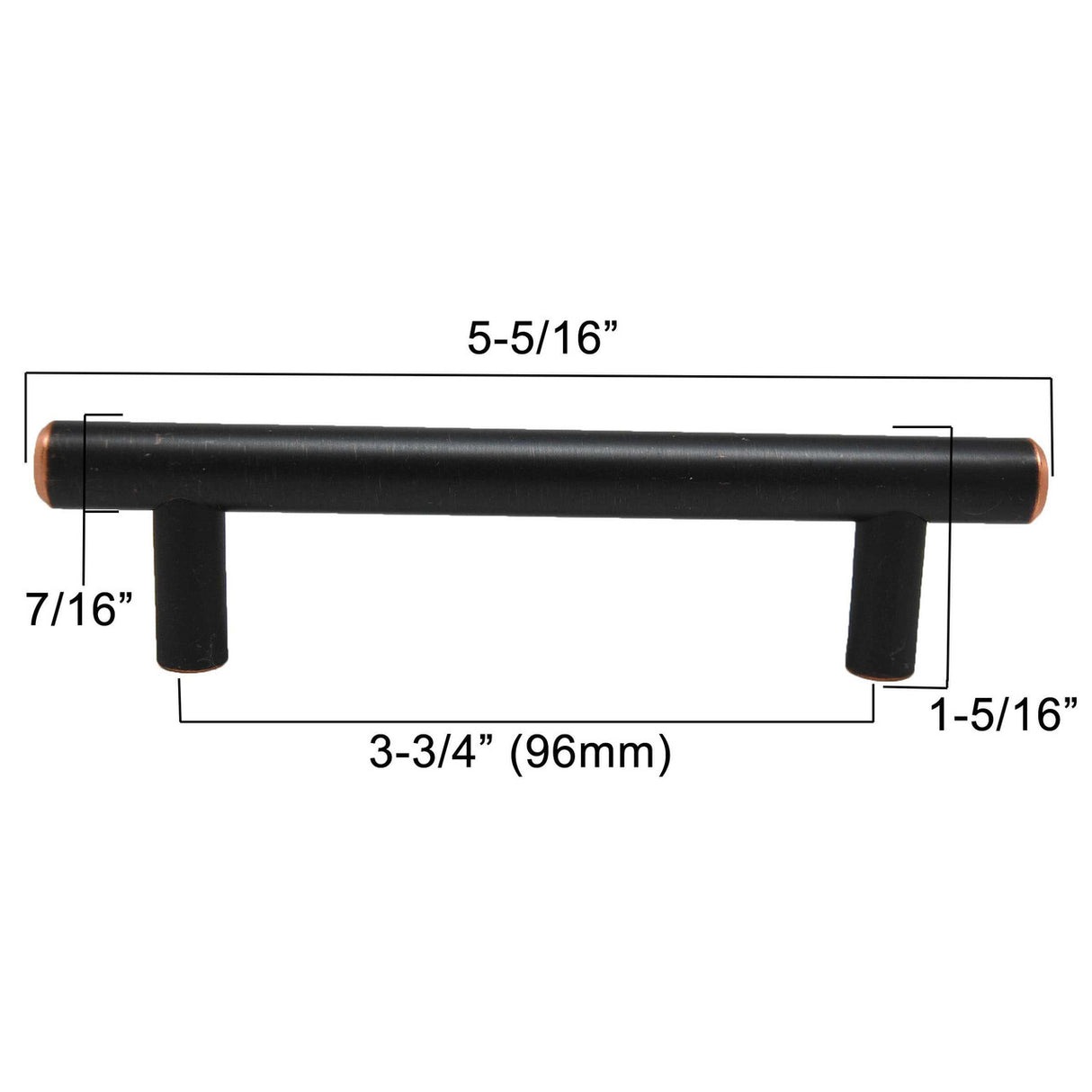 LIBERTY 3-3/4" Center to Center Bar Cabinet Pull - Oil Rubbed Bronze P01012-VBC-C