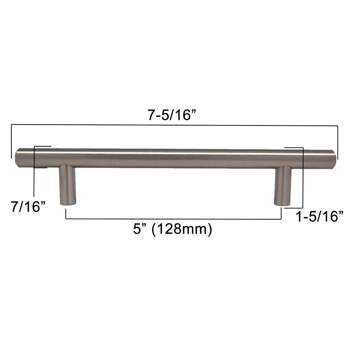 LIBERTY 5-1/16" Center to Center Bar Cabinet Pull - Stainless Steel P01026-SS-C
