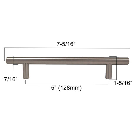 LIBERTY 5-1/16" Center to Center Bar Cabinet Pull - Stainless Steel P01026-SS-C