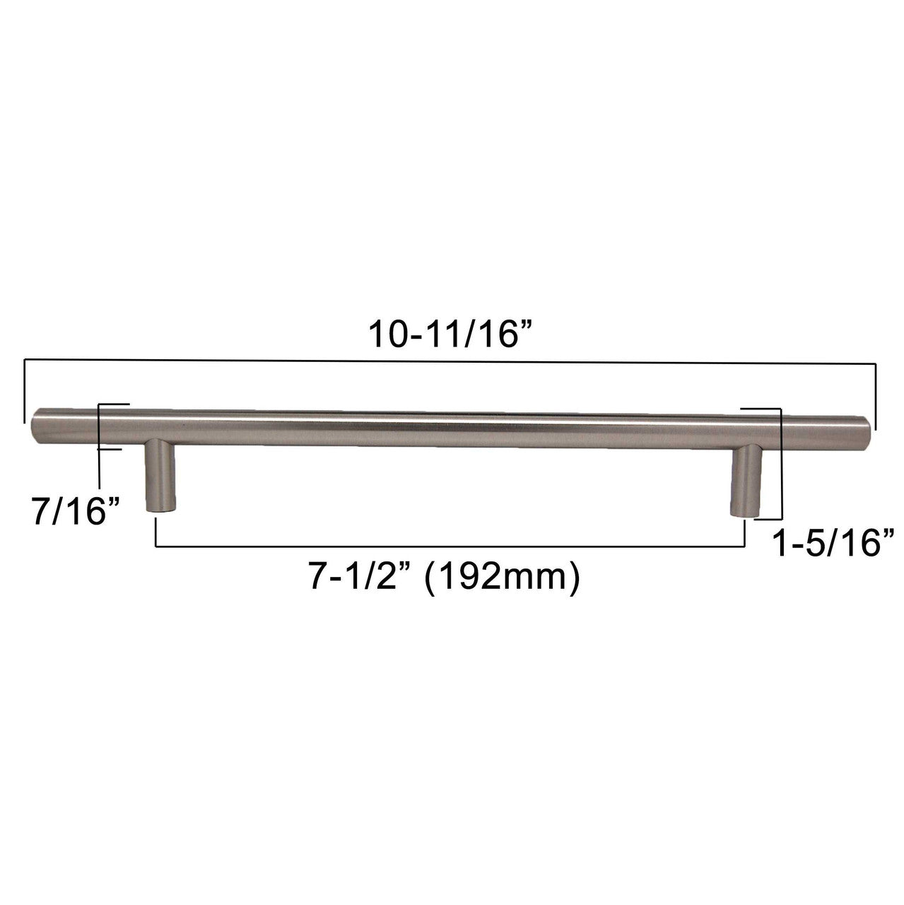 LIBERTY 7-9/16" Center to Center Bar Cabinet Pull - Stainless Steel P01014-SS-C