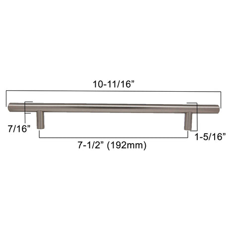 LIBERTY 7-9/16" Center to Center Bar Cabinet Pull - Stainless Steel P01014-SS-C