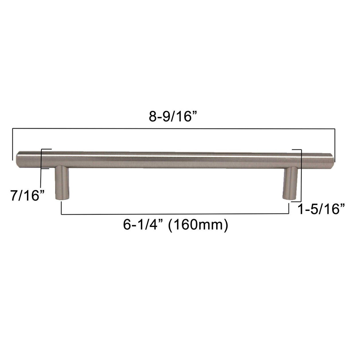 LIBERTY 6-5/16" Center to Center Bar Cabinet Pull - Stainless Steel P01013-SS-C