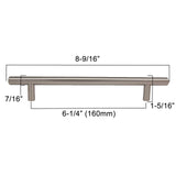 LIBERTY 6-5/16" Center to Center Bar Cabinet Pull - Stainless Steel P01013-SS-C