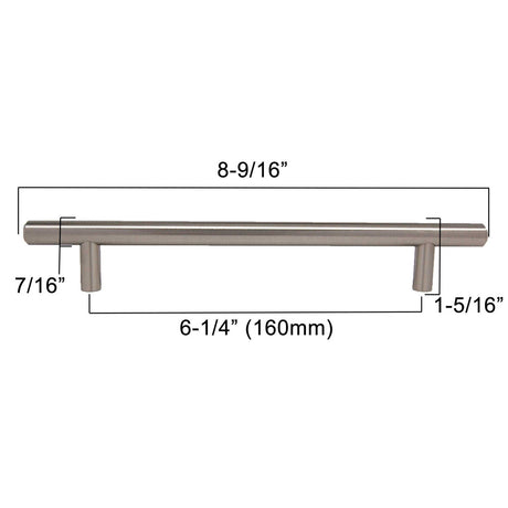 LIBERTY 6-5/16" Center to Center Bar Cabinet Pull - Stainless Steel P01013-SS-C
