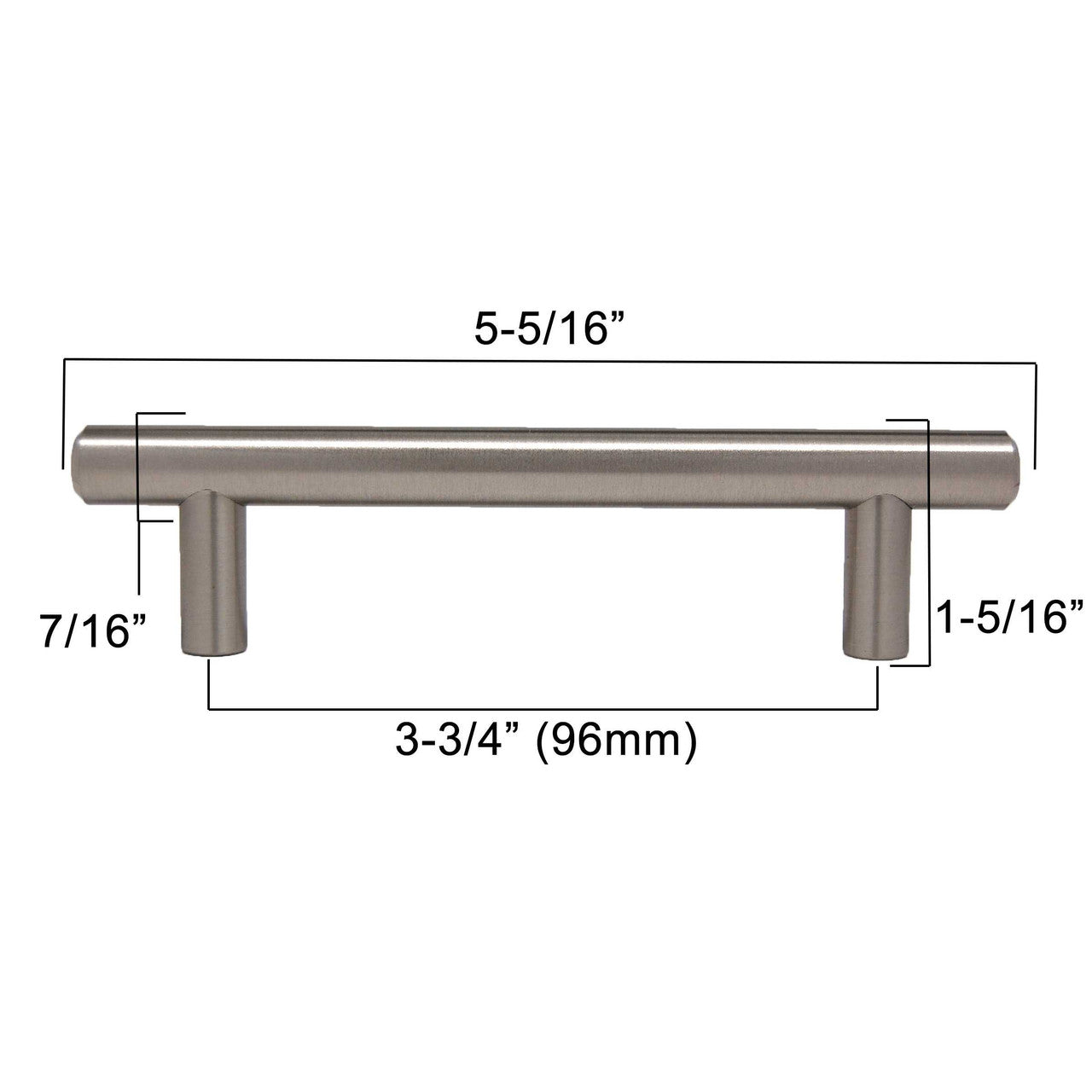 LIBERTY 3-3/4" Center to Center Bar Cabinet Pull - Stainless Steel P01012-SS-C