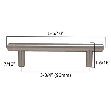 LIBERTY 3-3/4" Center to Center Bar Cabinet Pull - Stainless Steel P01012-SS-C