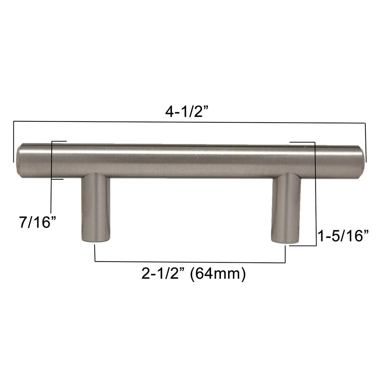 LIBERTY 2-1/2" Center to Center Bar Cabinet Pull - Stainless Steel P01011-SS-C