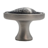 LIBERTY Betsy Fields Designs 1-7/16" Round Cockleshell Cabinet Knob - Brushed Satin Pewter PBF658-BSP-C1