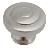 LIBERTY Geary 1-5/16" Ring Round Cabinet Knob - Satin Nickel P29526-SN-C