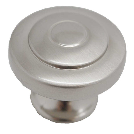 LIBERTY Geary 1-5/16" Ring Round Cabinet Knob - Satin Nickel P29526-SN-C