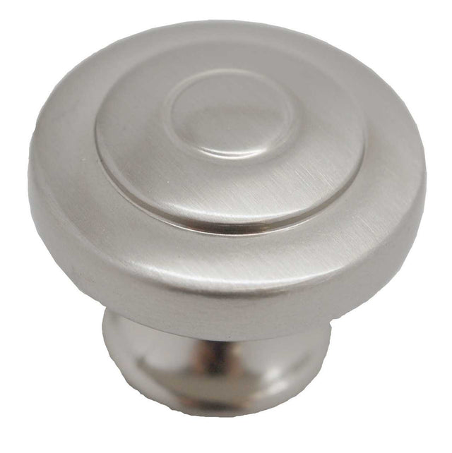 LIBERTY Geary 1-5/16" Ring Round Cabinet Knob - Satin Nickel P29526-SN-C