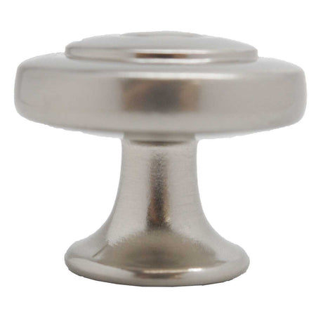 LIBERTY Geary 1-5/16" Ring Round Cabinet Knob - Satin Nickel P29526-SN-C