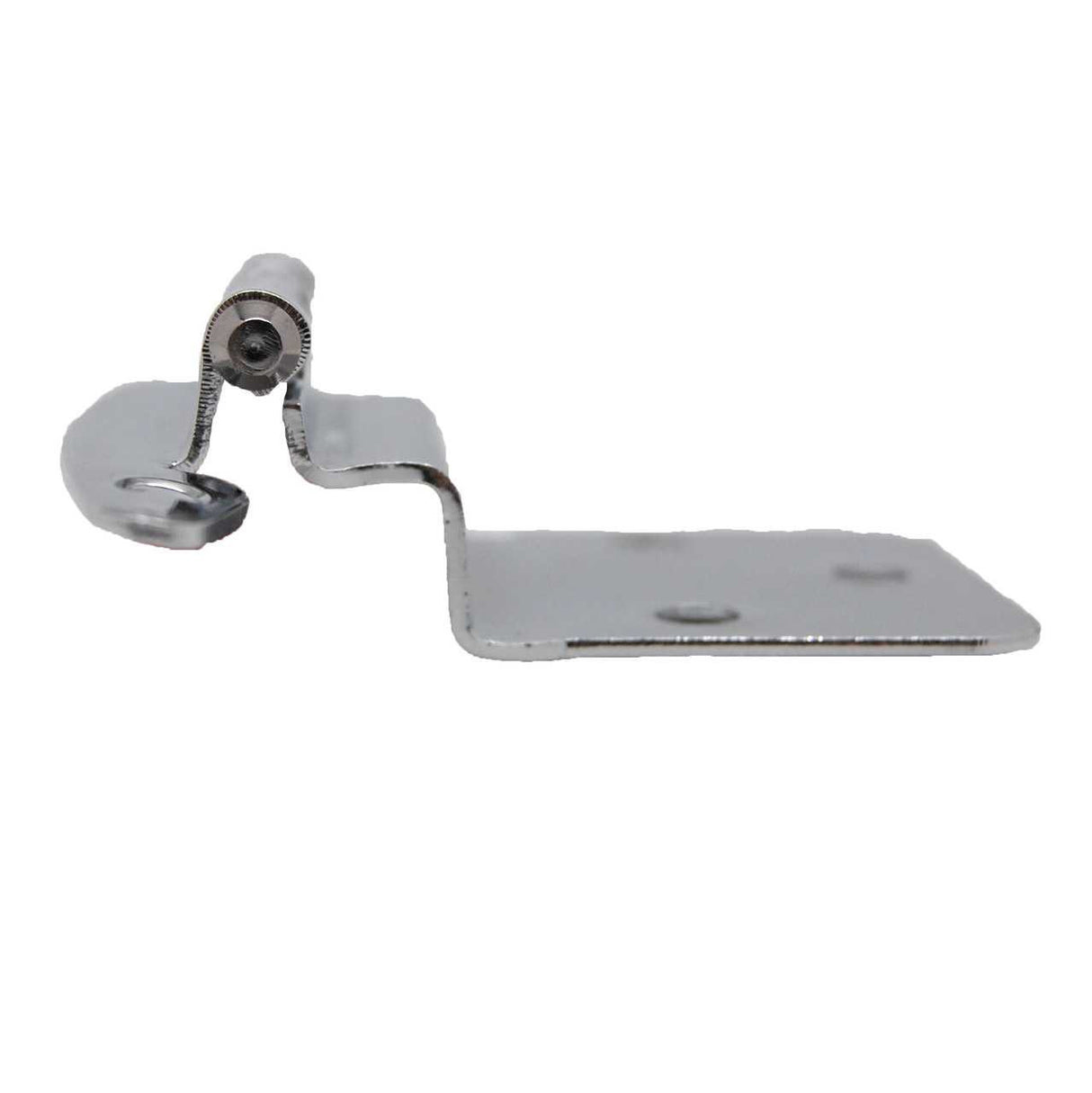 Side View of a Polished Chrome No Spring Face Mount 3/8" Inset Cabinet Hinge from Liberty Hardware Part Number H00930C-CHR-O3