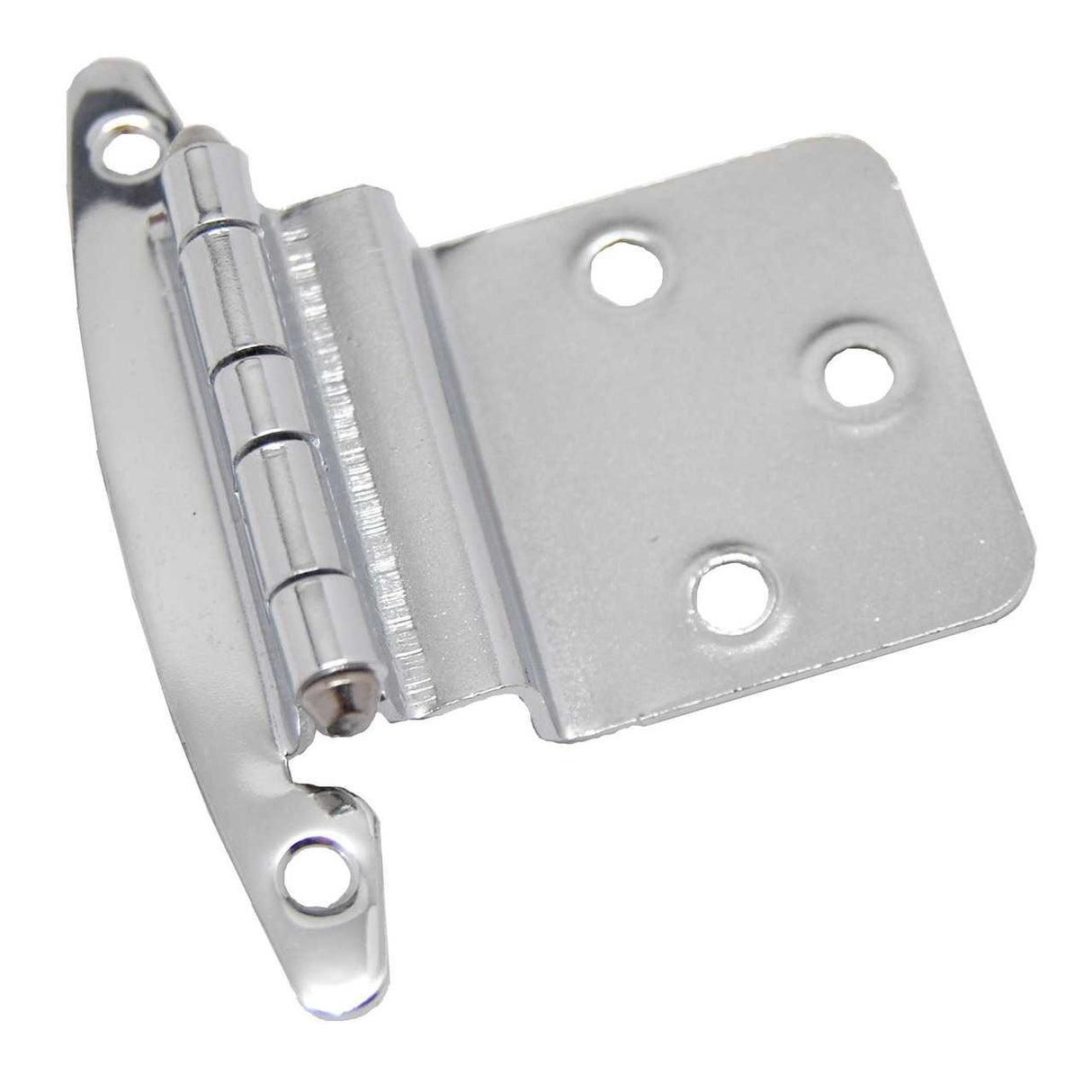 Main View of a Polished Chrome No Spring Face Mount 3/8" Inset Cabinet Hinge from Liberty Hardware Part Number H00930C-CHR-O3