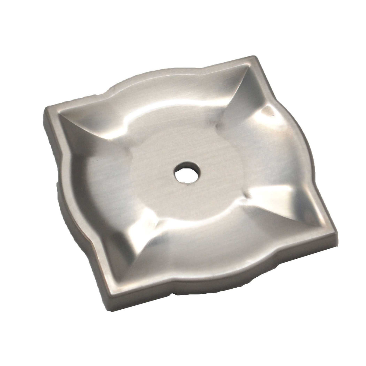 LIBERTY Quatrefoil 2-3/16" Square Cabinet Knob Backplate - Satin Nickel P31427C-SN-C