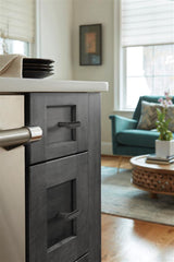 AMEROCK Bar Pulls 1-15/16" Length Cabinet T-Knob in Matte Black