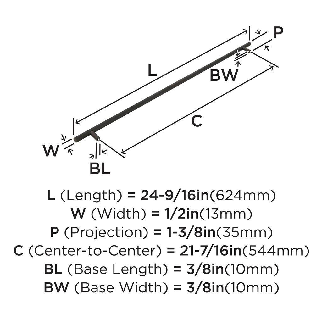 AMEROCK Bar Pulls Cabinet Handle in Oil Rubbed Bronze (+14 Sizes)