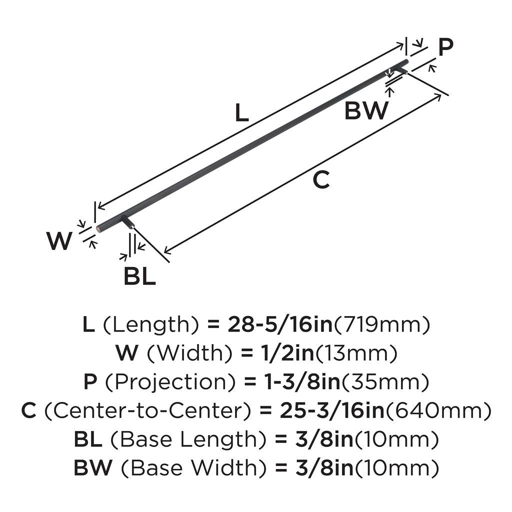 AMEROCK Bar Pulls Cabinet Handle in Oil Rubbed Bronze (+14 Sizes)