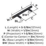 AMEROCK Bar Pulls Cabinet Handle in Oil Rubbed Bronze (+14 Sizes)