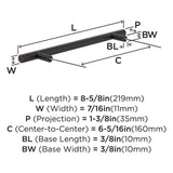 AMEROCK Bar Pulls Cabinet Handle in Oil Rubbed Bronze (+14 Sizes)