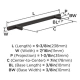 AMEROCK Bar Pulls Cabinet Handle in Oil Rubbed Bronze (+14 Sizes)