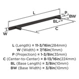 AMEROCK Bar Pulls Cabinet Handle in Oil Rubbed Bronze (+14 Sizes)