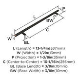 AMEROCK Bar Pulls Cabinet Handle in Oil Rubbed Bronze