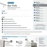 AMEROCK Bar Pulls Cabinet Handle in Polished Chrome