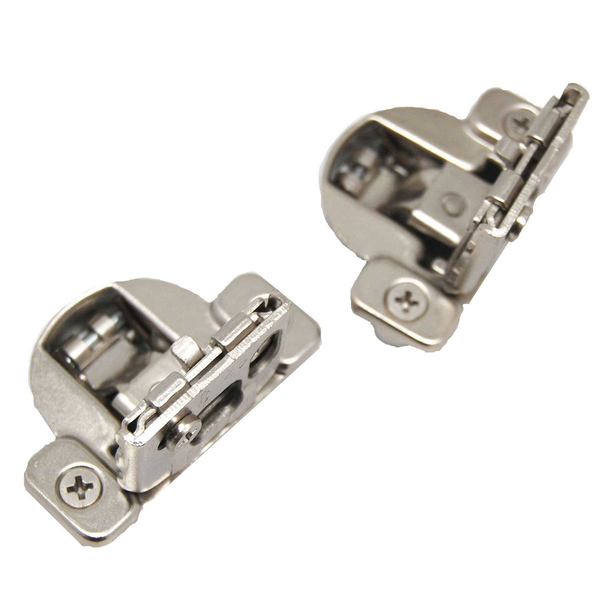 PRO VALUE Concealed Face Frame 1-1/4" Overlay Hidden Cabinet Hinge (pair) in Nickel