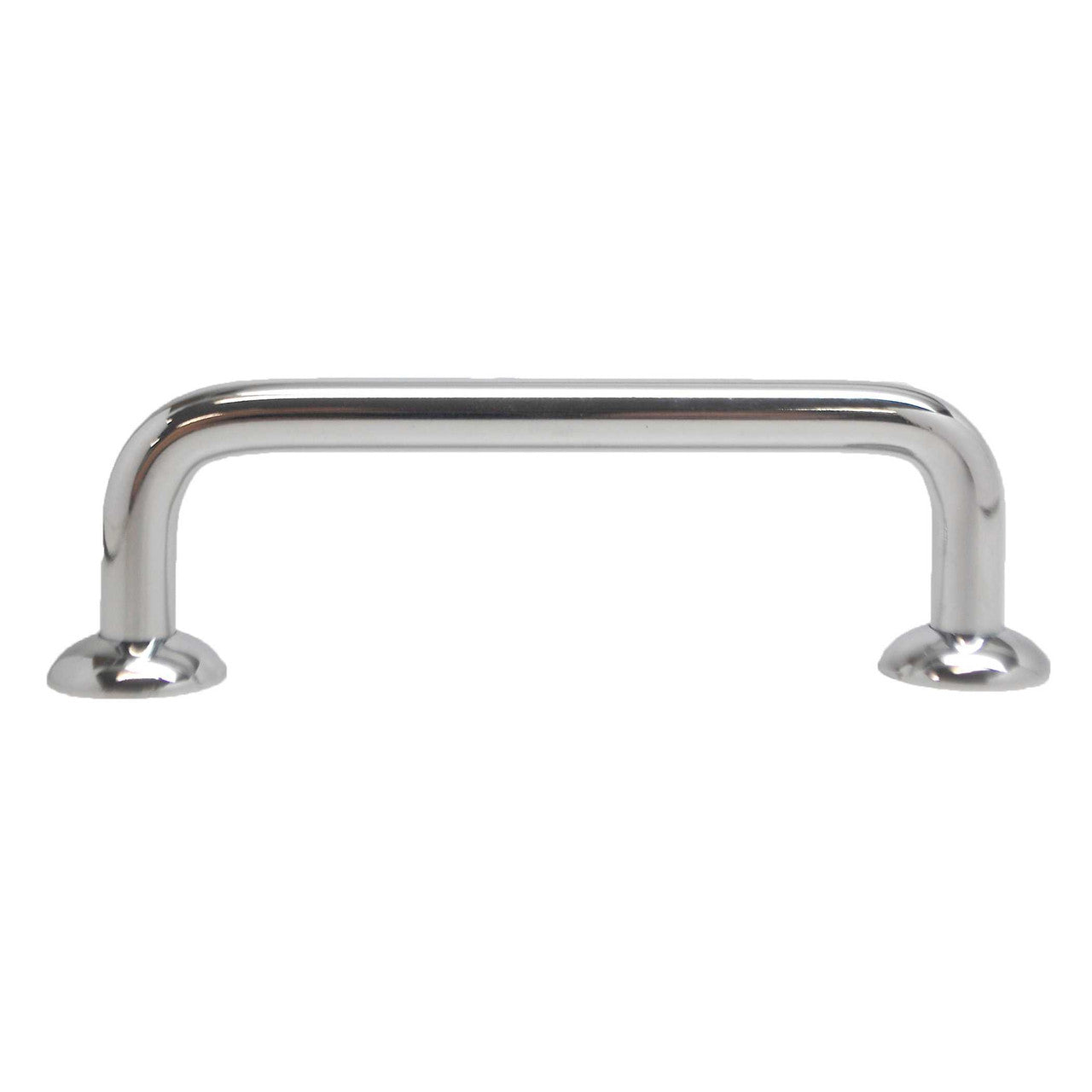 BERENSON 3-1/2" Center to Center Wire Cabinet Pull with Bases - Polished Chrome ZZ6142-226-P-6