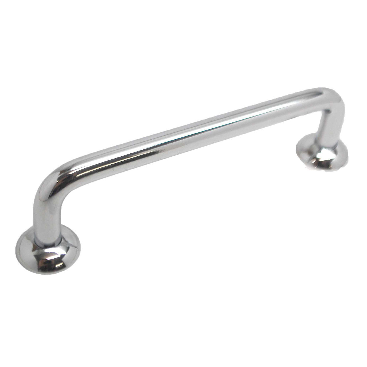 BERENSON 4" Center to Center Wire Cabinet Pull with Bases - Polished Chrome ZZ6140-226-P-6
