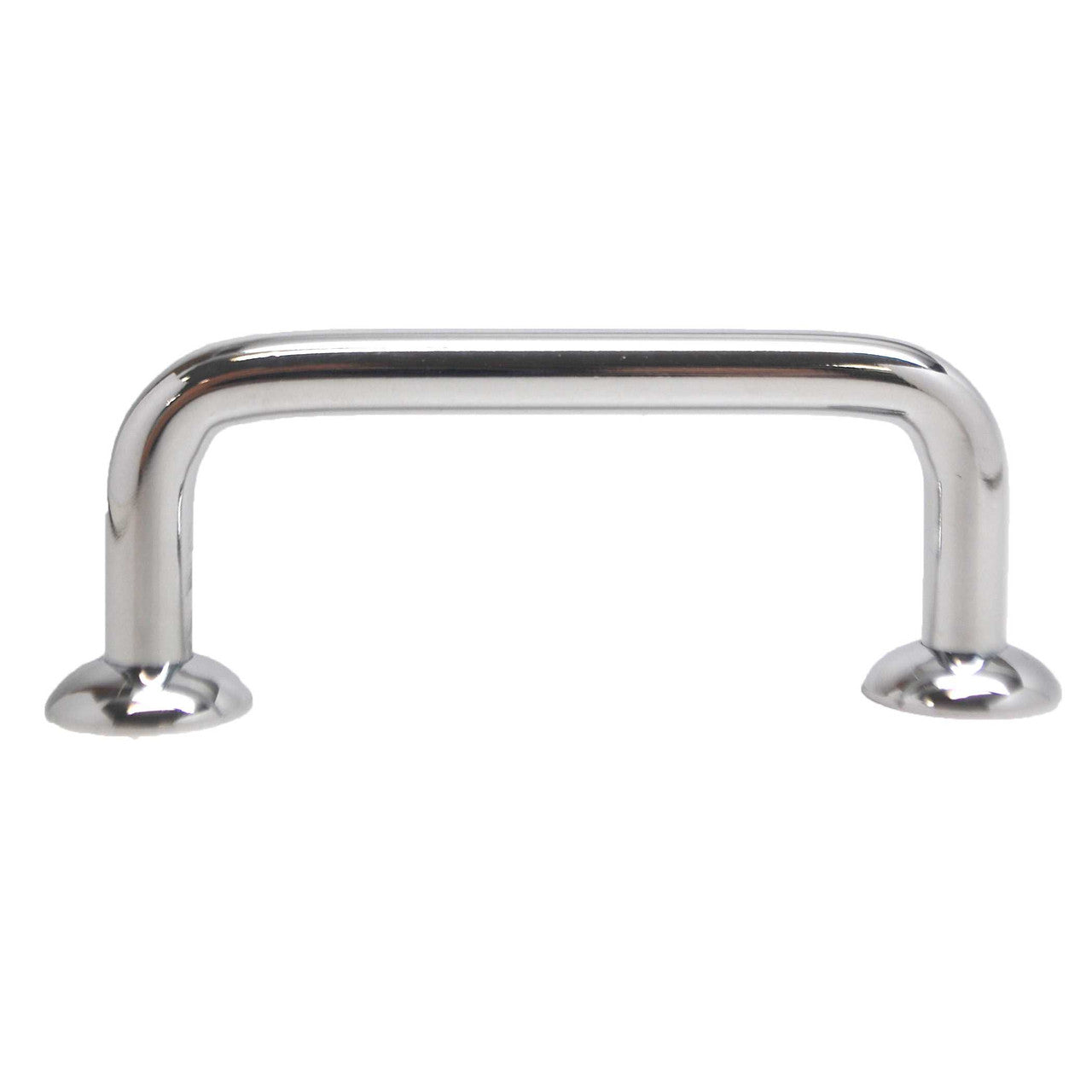 BERENSON 3" Center to Center Wire Cabinet Pull with Bases - Polished Chrome ZZ6143-226-P-6
