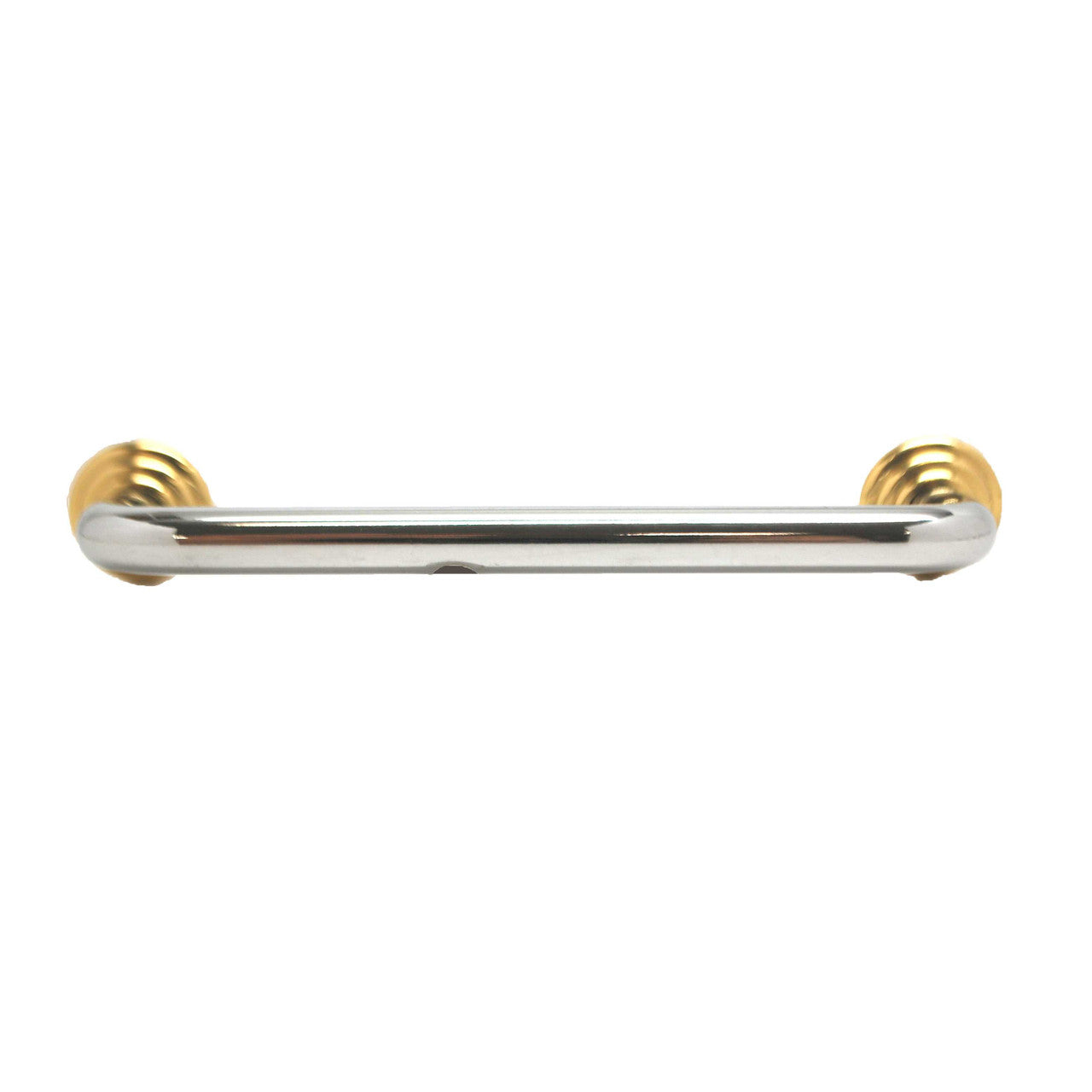 BERENSON 4" Center to Center Wire Cabinet Pull with Ridge Bases - Polished Chrome ZZ6140-226-P-9