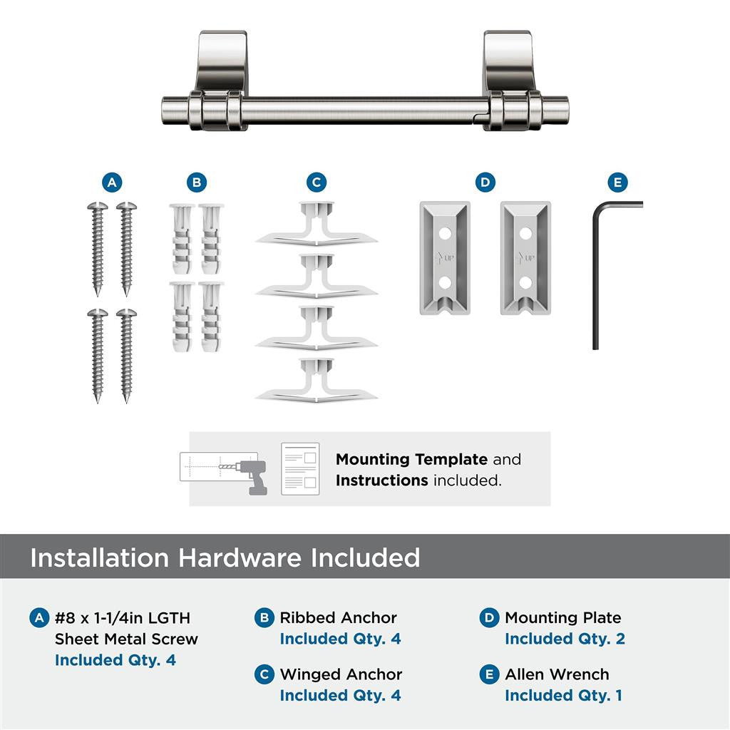 Satin Nickel Toilet Paper Holder from Amerock's Davenport Collection BH36051G10 Hardware