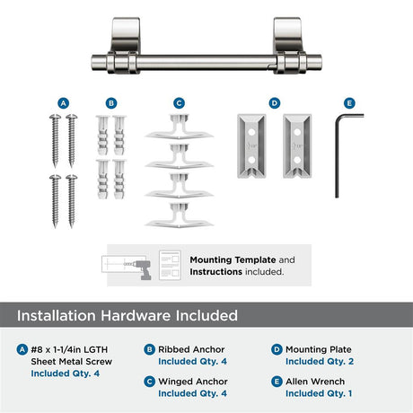 Satin Nickel Toilet Paper Holder from Amerock's Davenport Collection BH36051G10 Hardware