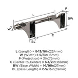 Satin Nickel Toilet Paper Holder from Amerock's Davenport Collection BH36051G10 Specs