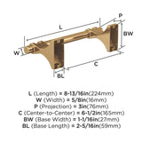 Champagne Bronze Toilet Paper Holder from Amerock's Davenport Collection BH36051CZ Specs