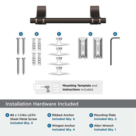 Oil Rubbed Bronze Toilet Paper Holder from Amerock's Davenport Collection BH36051ORB Hardware