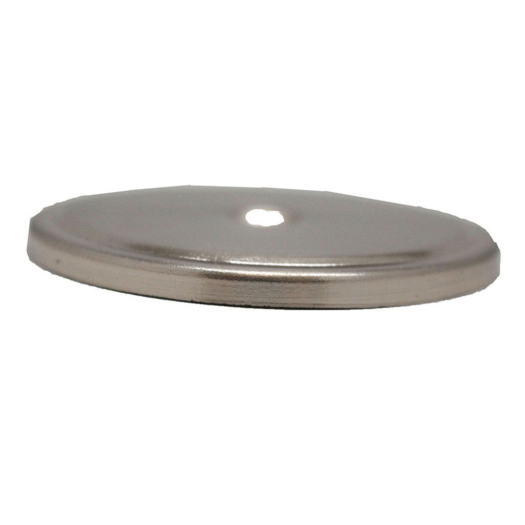 Stone Harbor 1-3/4" Diameter Knob Backplate in Satin Nickel 30119-15 Side View