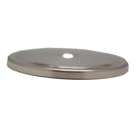 Stone Harbor 1-3/4" Diameter Knob Backplate in Satin Nickel 30119-15 Side View