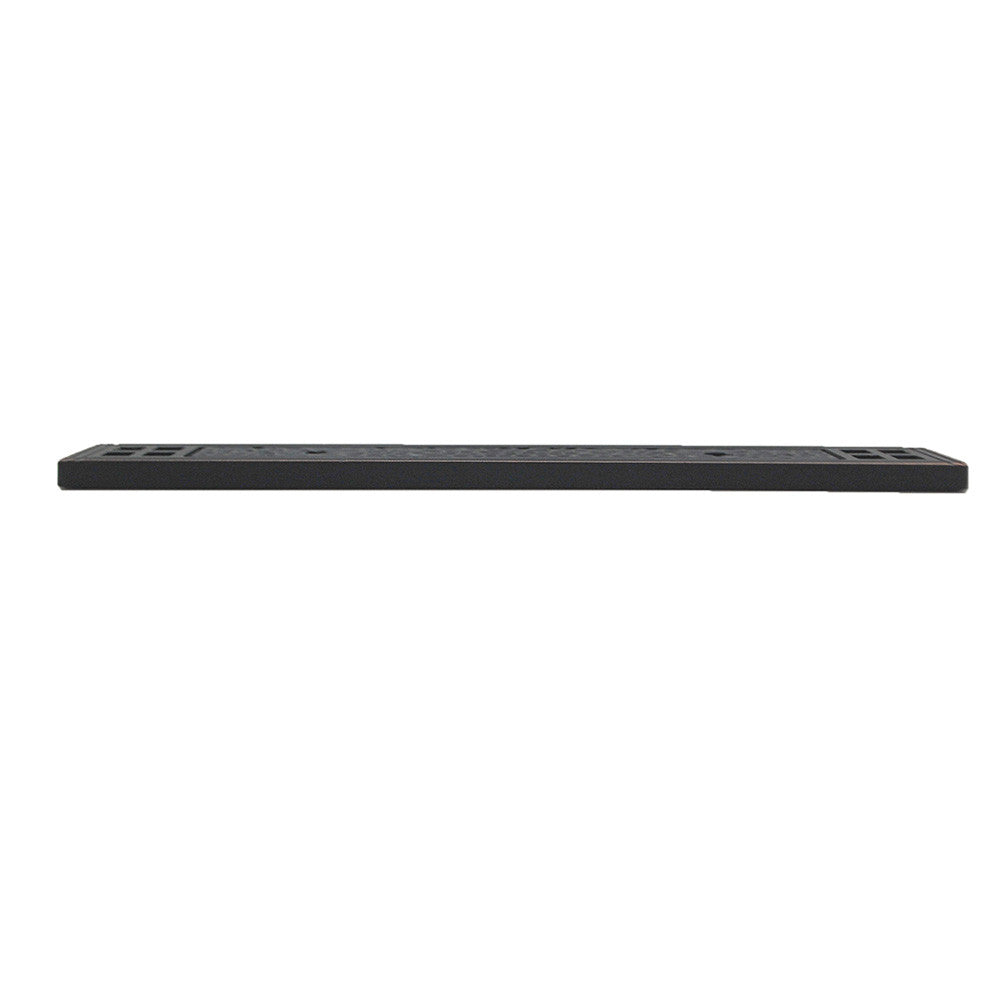 Stone Harbor Arts and Crafts 3" Centers Rectangle Handle Backplate in Vintage Bronze 9414-11P Side View