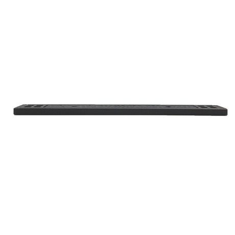 Stone Harbor Arts and Crafts 3" Centers Rectangle Handle Backplate in Vintage Bronze 9414-11P Side View