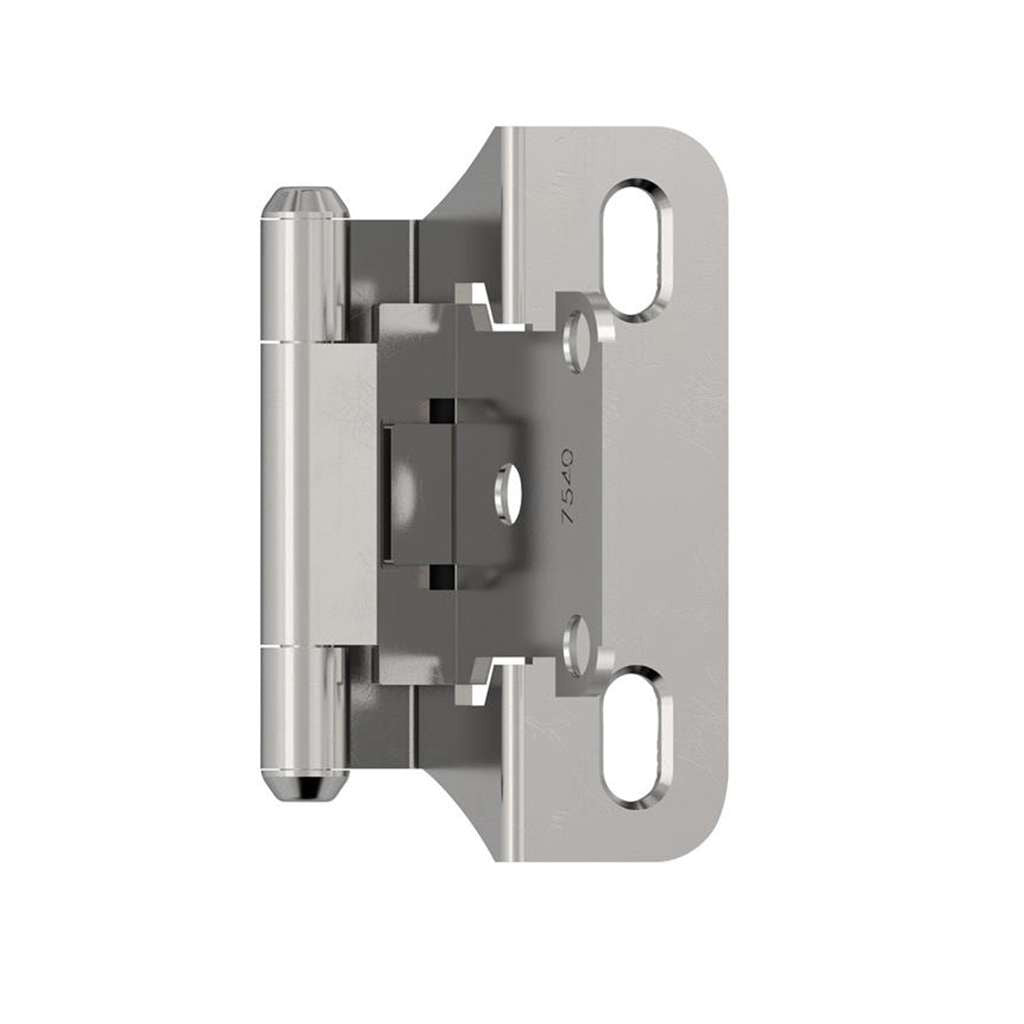 AMEROCK Self Closing Partial Wrap 1/4" Overlay Cabinet Hinge (pair) in Polished Chrome BPR756626 Angle