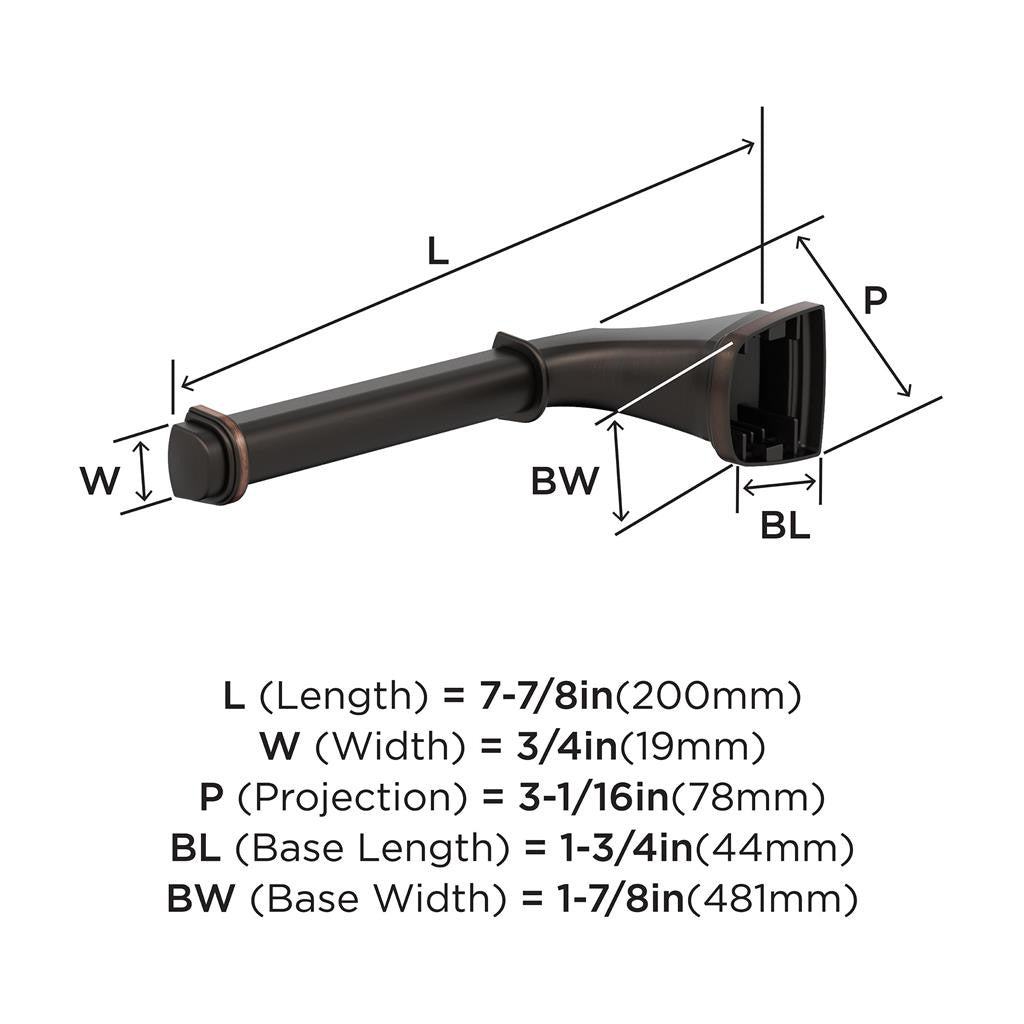 AMEROCK Revitalize Single Post Toilet Paper Holder in Oil Rubbed Bronze BH36031ORB