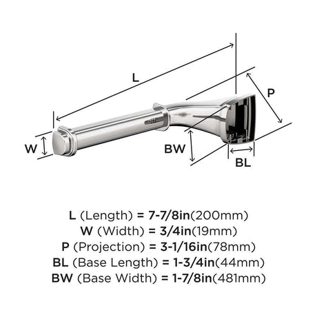 AMEROCK Revitalize Single Post Toilet Paper Holder in Polished Chrome BH3603126